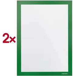 Magnetoplan Magnetrahmen selbstklebend Magnetofix A4 grün 2 Stück grün