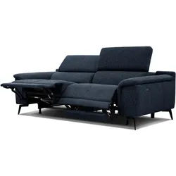 RELAXSOFA FIERO 3-Sitzer mit 2 Relaxfunktionen, dunkelblau