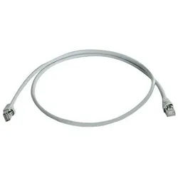 Telegärtner Telegärtner 100007964 RJ45 Patchkabel CAT 6a S/FTP 0.50 m Grau UL-zert Netzkabel, (50.00 cm) grau