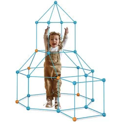Relaxdays 85-Tlg.konstruktionsspielzeug-Set , Multicolor , Kunststoff , 1x38x1 cm , unisex , Outdoor Spielzeug, Gartenspielzeug