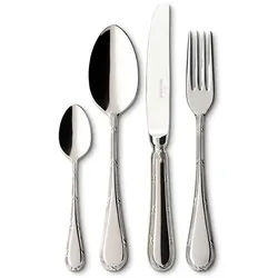 Besteck-Set VILLEROY & BOCH "Tafelbesteck Septfontaines 24er Set silber", silber, Essbesteck-Sets