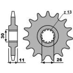 PBR Standard-Stahlkettenrad 2091 - 525