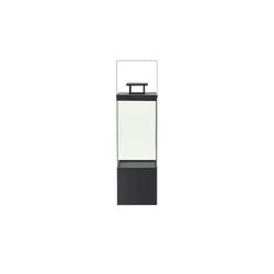 Metalllaterne ¦ schwarz ¦ Metall,Glas ¦ Maße (cm): B: 21,5 H: 62,3 T: 20.2