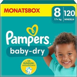 Pampers Windeln Größe 8 (17kg+) Baby-Dry 120 St