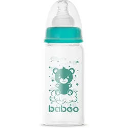 Baboo Anti-colic Glass Feeding Bottle Narrow Neck Babyflasche aus Glas 0m+ 120 ml