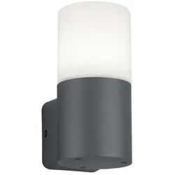 Xxxl AUßENWANDLEUCHTE , Anthrazit, Weiß , Metall, Kunststoff , 17.5 cm , Lampen & Leuchten, Außenbeleuchtung, Außenleuchten