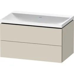Duravit L-Cube c-shaped Set wandhängend Taupe Supermatt 800x480x480 mm - LC6951N83830000 LC6951N83830000