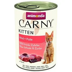 Animonda Cat Carny Kitten Rind und Putenherzen 400g