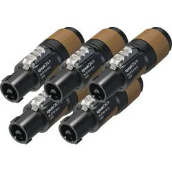 Neutrik NL2FXX-W-S Speakonstecker 2-polig 5x Set