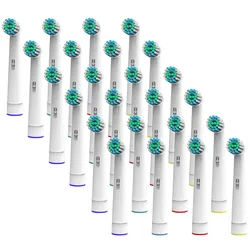 OneBuy24 - Aufsteckbürsten für viele elektrische Zahnbürsten von Nevadent 24 St weiss