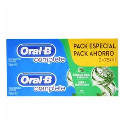 Oral-B Zahnpasta COMPLETE DENTIFRICO ENJUAGE + BLANQUEANTE LOTE 2 x 75ml