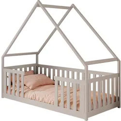 Mirjan24 Hausbett Bee , Kaschmir , Holz , Kiefer , Rechteckig , 90x180 cm , FSC 100% , Babymöbel & Kindermöbel, Kinderzimmer & Jugendzimmer, Kinderbetten, Spielbetten
