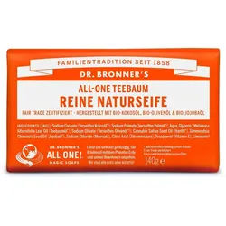 Dr. Bronners Feste Duschseife Teebaum - All-One Reine Naturseife 140g 6er Pack