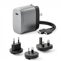 ALOGIC WCM1X67-SGR Ladegerät für Mobilgeräte Tablets, Laptop, Smartphone Schwarz, Grau AC Schnellladung Drinnen
