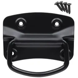 SO-TECH® Möbelbeschlag Kistengriff inkl. Befestigungsschrauben, Länge 100 mm, Höhe 70 mm, Stahl, schwarz, 1 Paar schwarz 7 cm