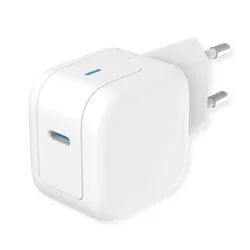 ROLINE USB Charger mit Euro-Stecker, 1 Port Typ-C, GaN, 20W