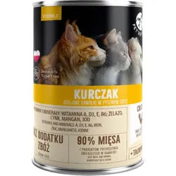 PetRepublic Stücke in Sauce mit Huhn (steril) 400g für Katzen