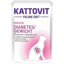 Kattovit Diabetes/Fettlachs 85g Beutel
