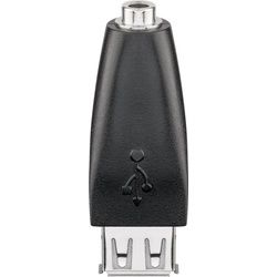 Goobay USB 2.0 Hi-Speed Adapter - USB 2.0-Buchse (Typ A) > Klinke 3,5 mm Buchse (3-Pin, stereo)