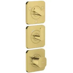 hansgrohe Thermostat-Modul Axor Citterio C o. Struk., pol. gol opt, UP mit Rosetten