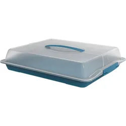 Rotho Partybutler , Kunststoff , rechteckig , 39x9.8x47.5 cm , Reach, DIN EN ISO 14001, DIN EN ISO 9001 , lebensmittelecht, Tragegriff , Geschirr, Tischkultur & Serviergeschirr, Tortenglocken