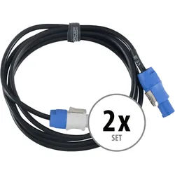 Pronomic Power Twist 2.5 Stromkabel 2,5m 2x Set