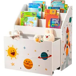 Xxxl Kinderregal , Weiß , Holzwerkstoff , 3 Fächer , 1 Schubladen , 62.5x70x29.5 cm , Babymöbel & Kindermöbel, Babyzimmer, Babyregale & Kinderregale