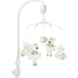 Patinio Mobile , Braun, Grün, Weiß , Kunststoff, Textil , Füllung: Polyester , ISO 9001, Bsci , schadstofffrei , Schlafen, Babyeinschlafhilfe, Babymobile