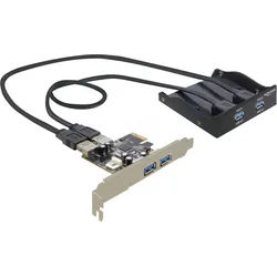 DELOCK 61893 - Delock Frontpanel 2xUSB3 + PCIe Card 4x USB3