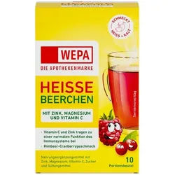 WEPA heiße Beerchen+Vit.C+Zink+Magnesium Pulver 10X10 g