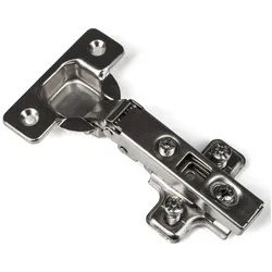 SO-TECH® Türbeschlag Topfband Scharnier T48 Eckanschlag 110° mit Schließautomatik, Topfband Automatikscharnier (Feder) silberfarben