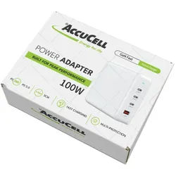 100 W GaN Charger mit 3x USB-C Ausgang und einem USB-A Ausgang, maximaler USB-C Ausgang 100 W PD