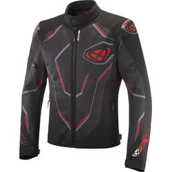 Ixon Demoniak Motorrad Textiljacke, schwarz-rot, Größe XL für Männer