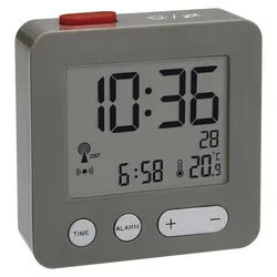 TFA Dostmann Wecker TFA Dostmann 60.2545.10 Funk Wecker Anthrazit Alarmzeiten 1