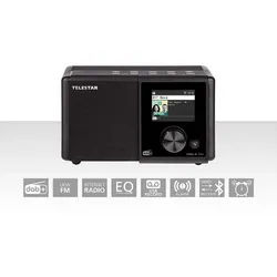 TELESTAR 30-111-02 Radio (Internet Radio, 30 W, DAB+/FM, Bluetooth, Musikstreaming, UPnP, Aufnahmefunktion, EWF) schwarz