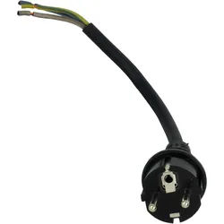 Anschlusskabel 30cm mit Stecker Schwarz W-01902
