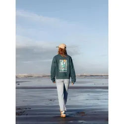 Bleubird Trailhead Cropped Crew marine XL