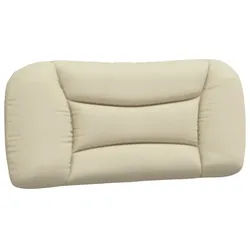 vidaXL Kopfteil, Bett Kopfteil-Kissen Creme 90 cm Stoff