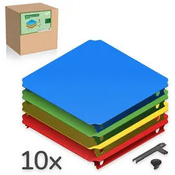 QUADRO Spielturm-Erweiterung Plattenset XXL, (Montessori-inspiriertes Erweiterungsset, Ergänzung zu jedem Quadro Baukasten), Modulare Erweiterung, ab 6 Monaten, Made in Germany, UV-stabil bunt