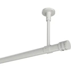 GARDINENSTANGE Sonette Estana 240 cm (geteilt in 2 x 120 cm), 1-läufig, 20 mm Ø Weiß