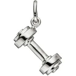 JOBO Kettenanhänger Anhänger Hantel, 925 Silber silberfarben