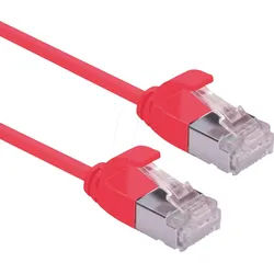 ROLINE 21443314 - Cat.6a Slim Patchkabel, U/FTP, rot, 1,5 m