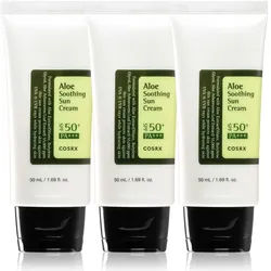 Cosrx Soothing Sun Cream SPF 50+ Sonnenschutzcreme mit Aloe Vera 3x50 ml