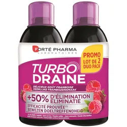 Forté Pharma TurboDraine Himbeer-Geschmack Doppelpack