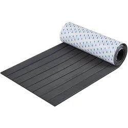 VEVOR Bootsbodenbelag, Bootsdeck aus EVA-Schaum, 2400 x 450 x 6 mm, rutschfester, selbstklebender Bodenbelag, 10800 cm2 großer Marineteppich für Boote, Yachten, Pontons, Kajakdecks