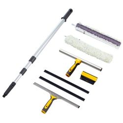VERMOP Starter-Set TopLock zum Fensterputzen, bestehend aus 8 Produkten, 35 cm