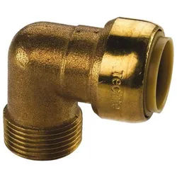 Kupfer Steckfitting Tectite Übergangswinkel Außengewinde 90° 18 mm - 1/2" DVGW