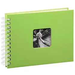 Fine Art Spiral Album 24 x 17 cm 50 White Pages kiwi