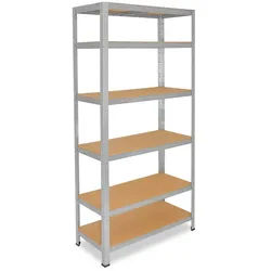 shelfplaza HOME 200x100x40 cm Schwerlastregal in verzinkt mit 6 Böden und 145 kg Traglast pro Boden