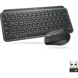 Logitech Kombi Wireless MX Keys Mini Tastaur-und-Maus-Set schwarz, DE